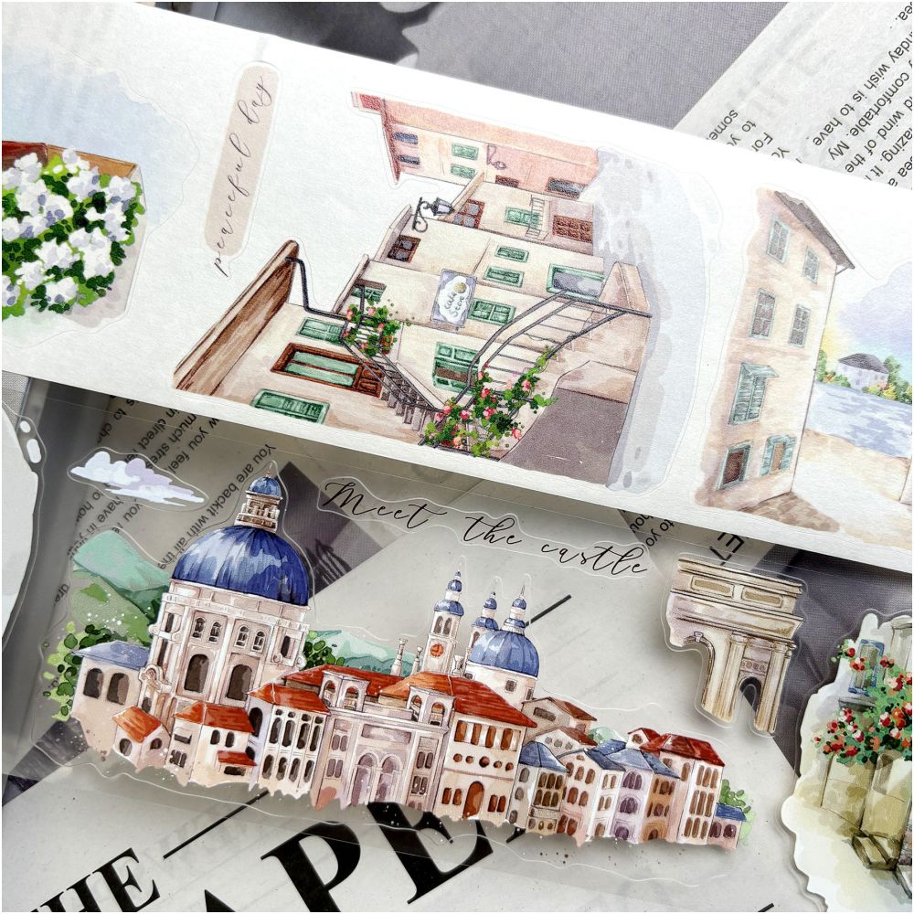 Meet the town landscape PET tape 6 5cm x 1m image 3