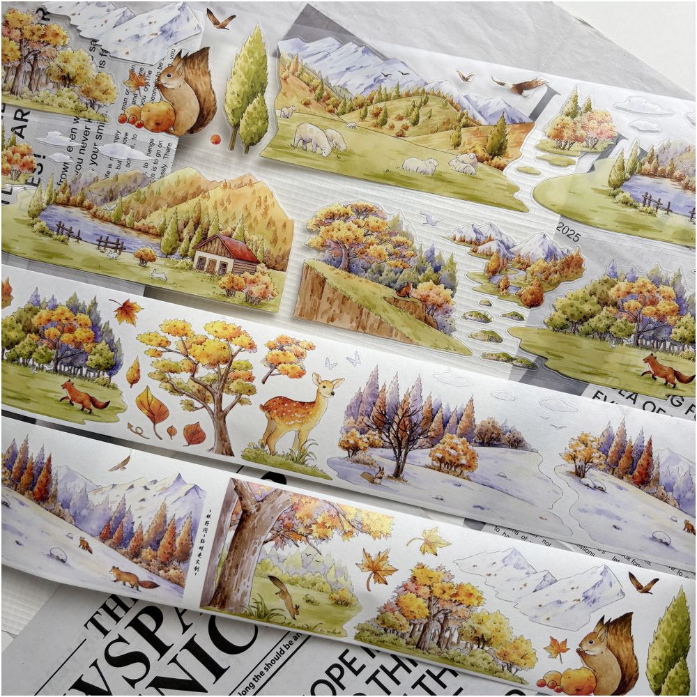 Autumn landscape scenery PET Tape 6 5cm x 1m image 2