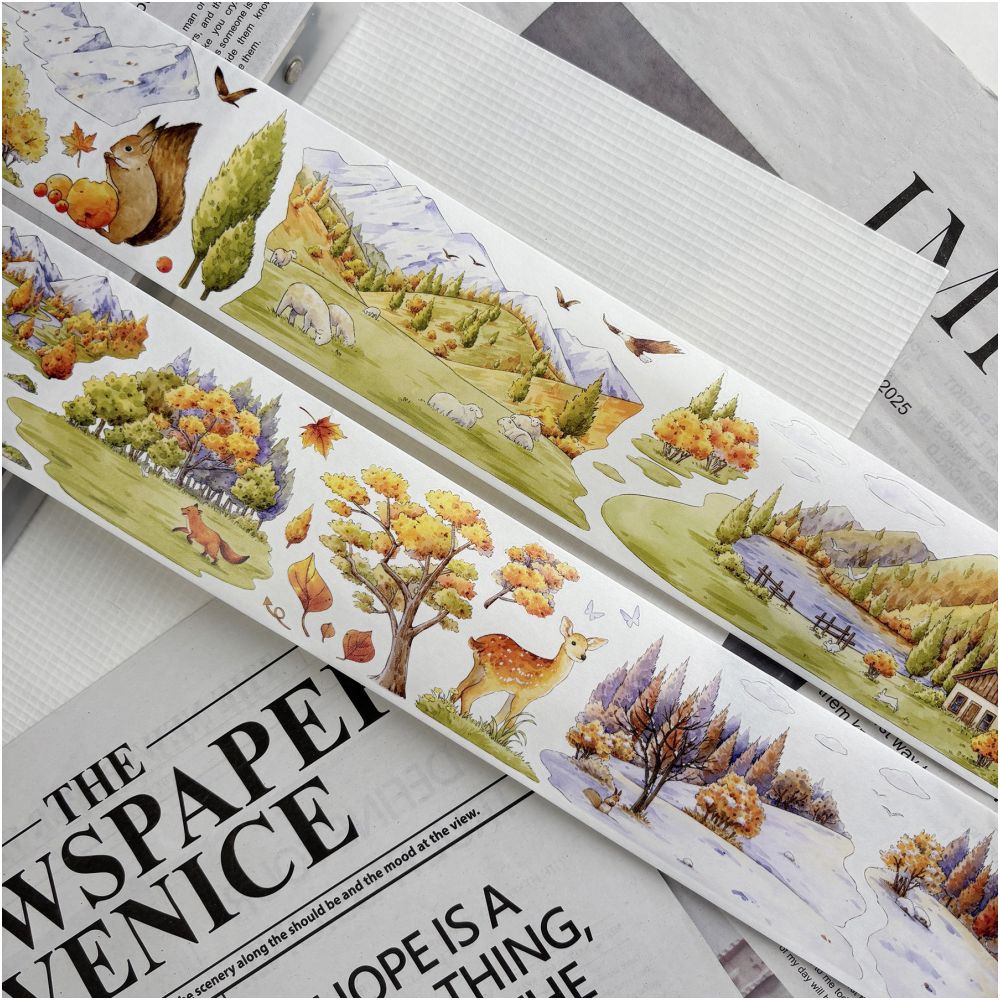 Autumn landscape scenery PET Tape 6 5cm x 1m image 3