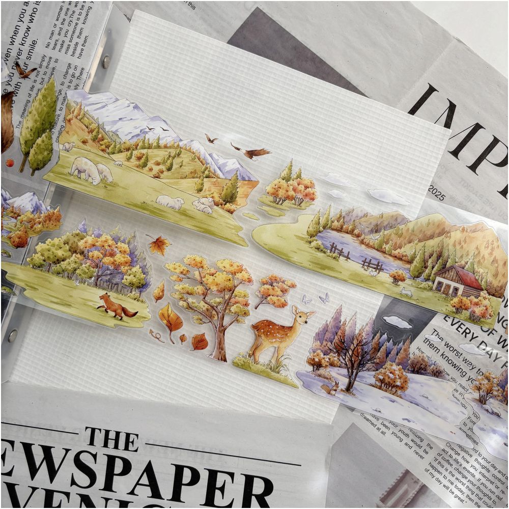 Autumn landscape scenery PET Tape 6 5cm x 1m image 5