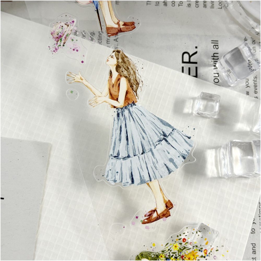 Bohemian style character PET tape 5 5cm x 1m image 4