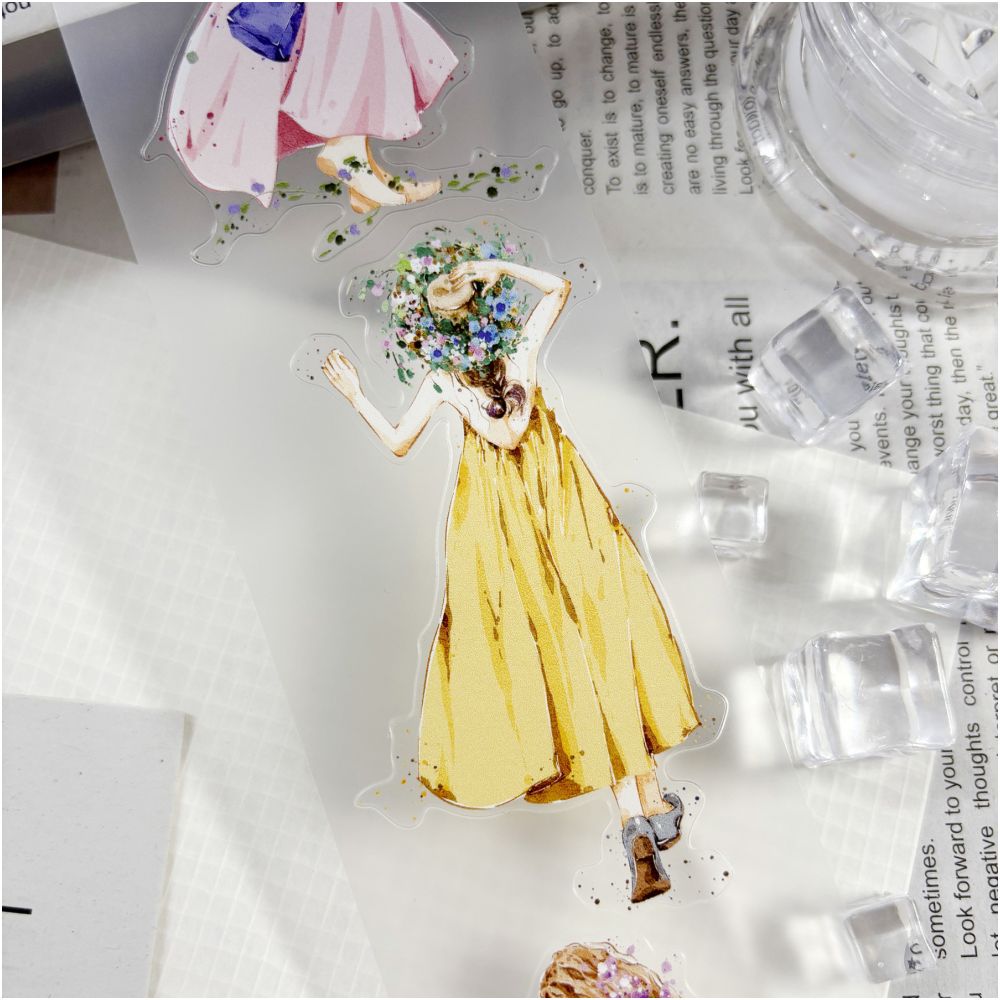Bohemian style character PET tape 5 5cm x 1m image 5