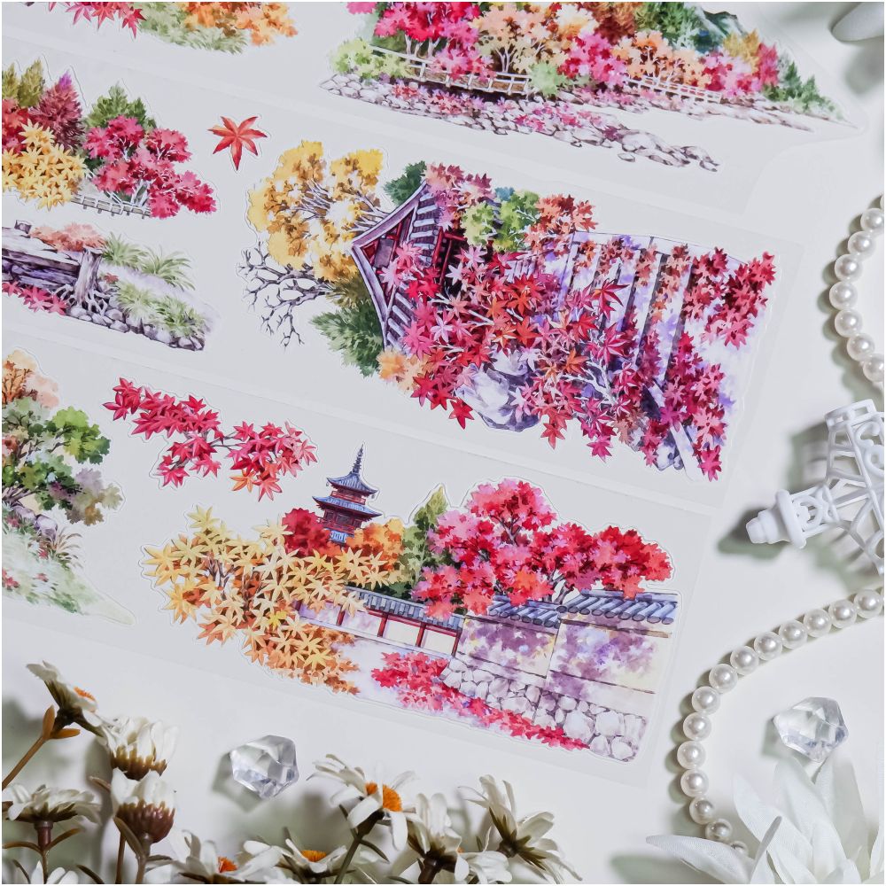 Autumn Themed Nature Landscape PET Tape 7 5cm x 1m image 3