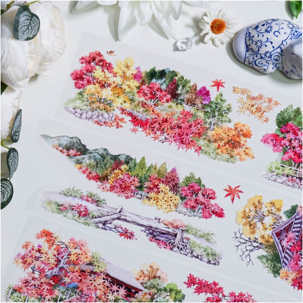 Autumn Themed Nature Landscape PET Tape 7 5cm x 1m image 4