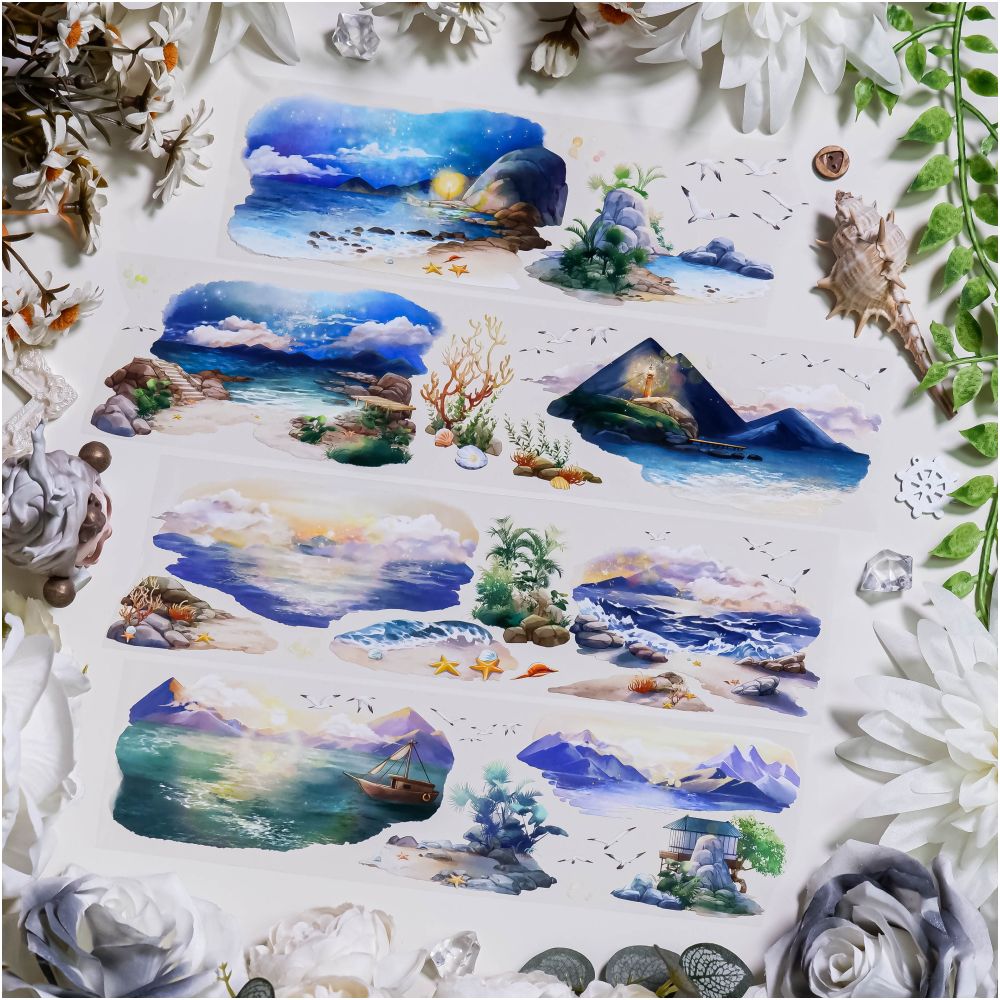 Sunset Night Scenery PET Tape 7cm x 1m image 4