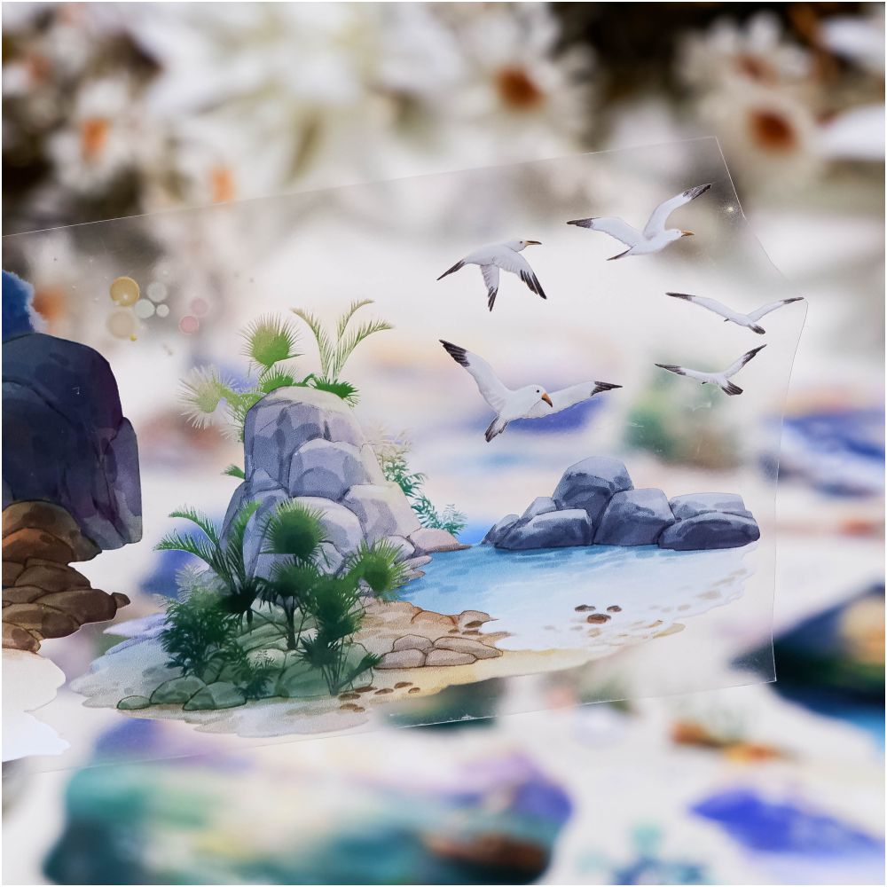 Sunset Night Scenery PET Tape 7cm x 1m image 0