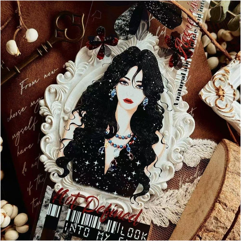 Vintage Elegant and Stylish Character PET Tape 6cm x 1m image 2