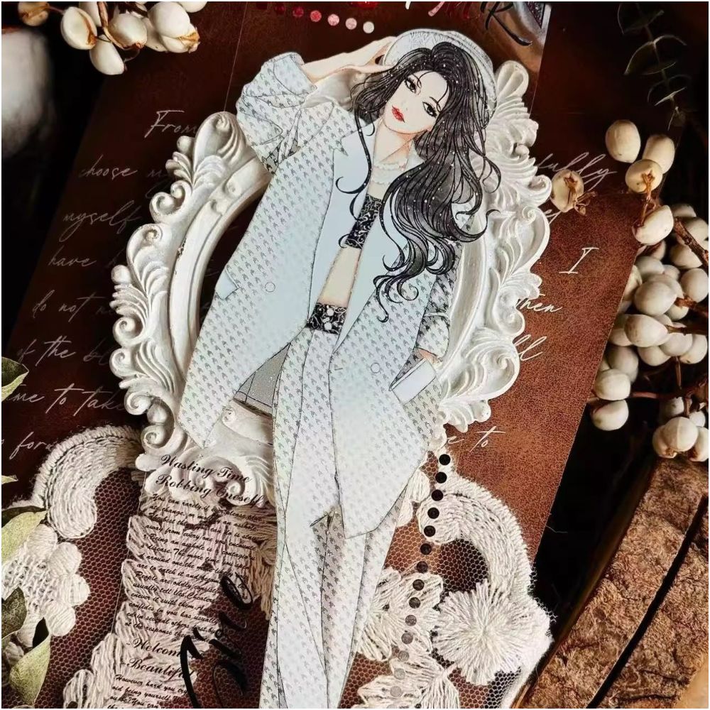 Vintage Elegant and Stylish Character PET Tape 6cm x 1m image 5