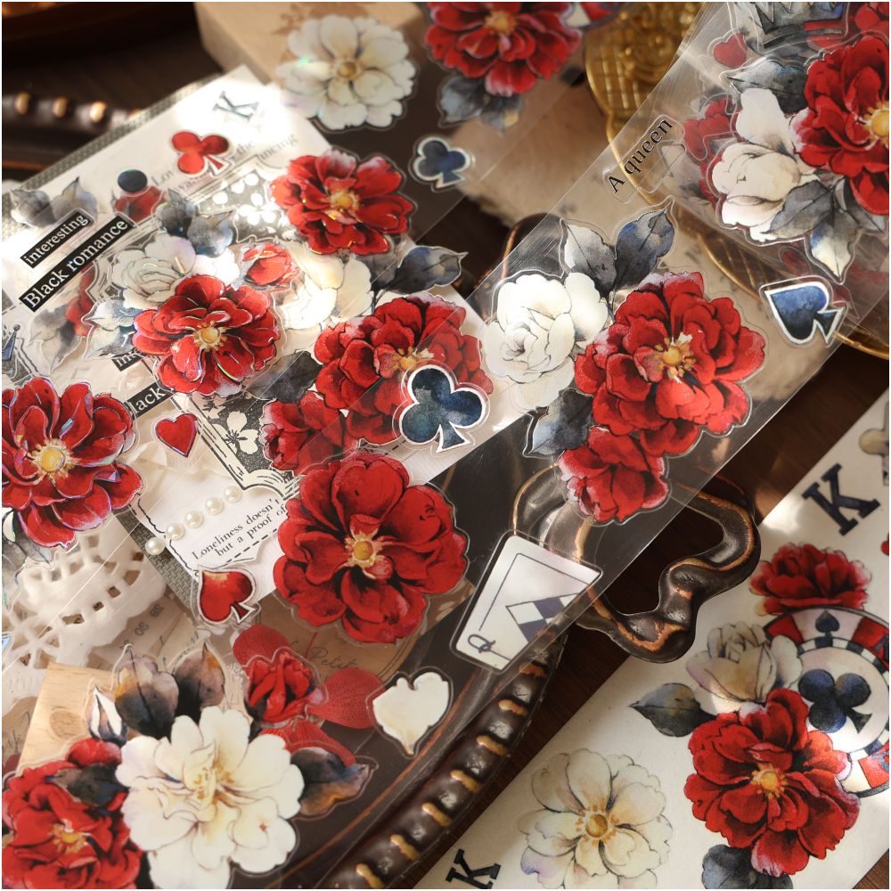 Poker Red Rose PET 6cmx1 5m image 4
