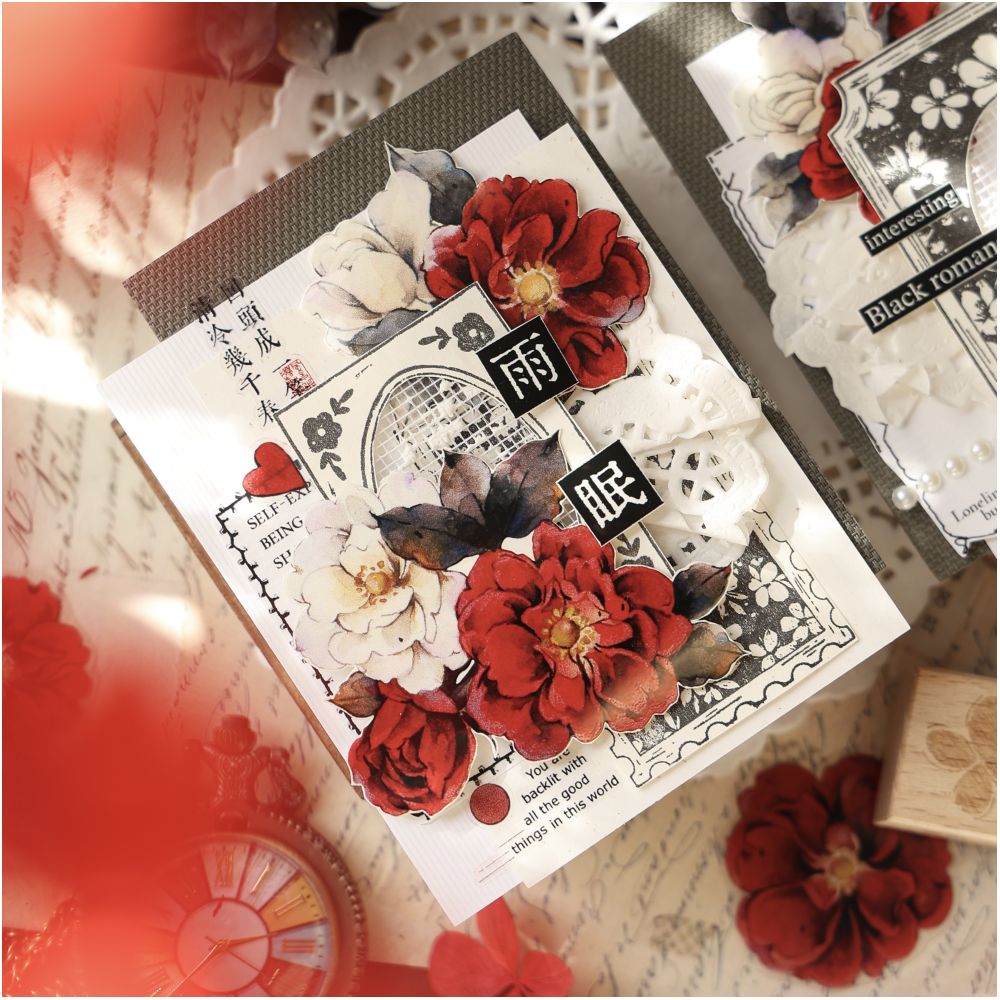 Poker Red Rose PET 6cmx1 5m image 5