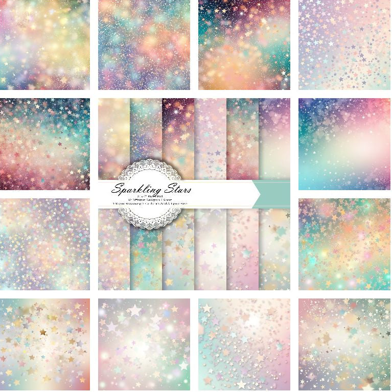 Starry Night and Moonlit Material Paper 3 variants