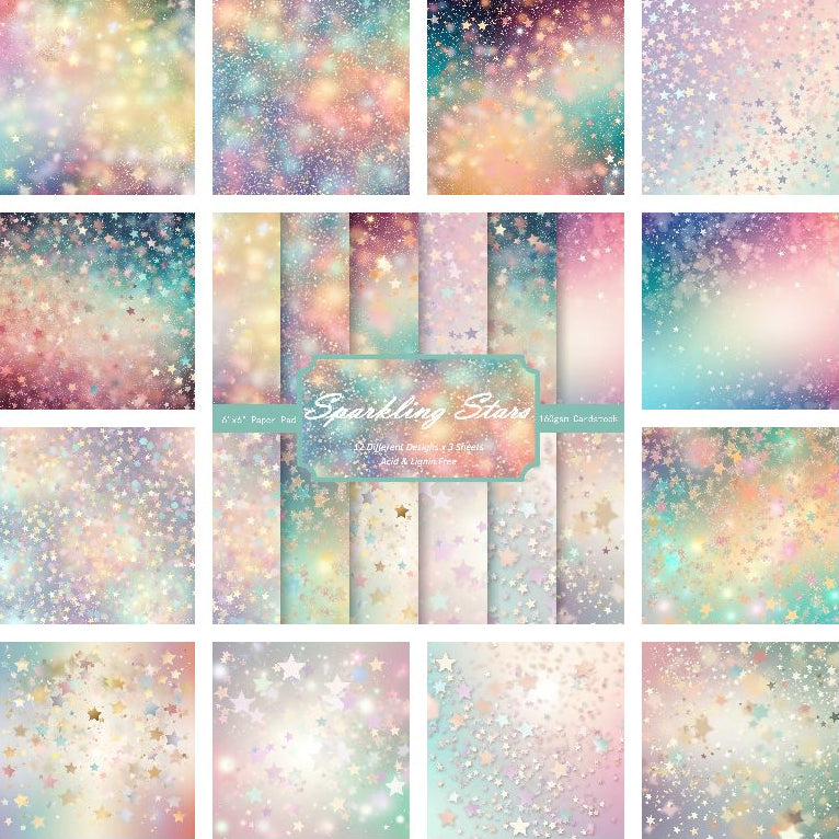 Starry Night and Moonlit Material Paper 3 variants