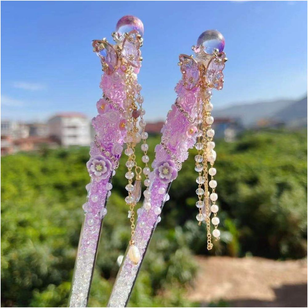Butterfly tassel pen knife image 0