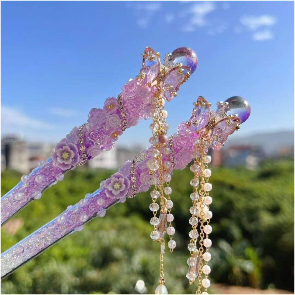 Butterfly tassel pen knife image 2