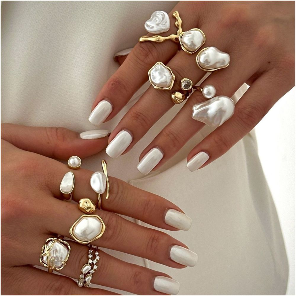 Pearl Rings set 2 variants image 0