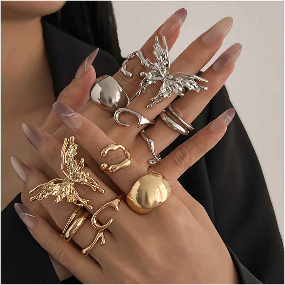 Lava butterfly ring set 7psc 2 variants image 0