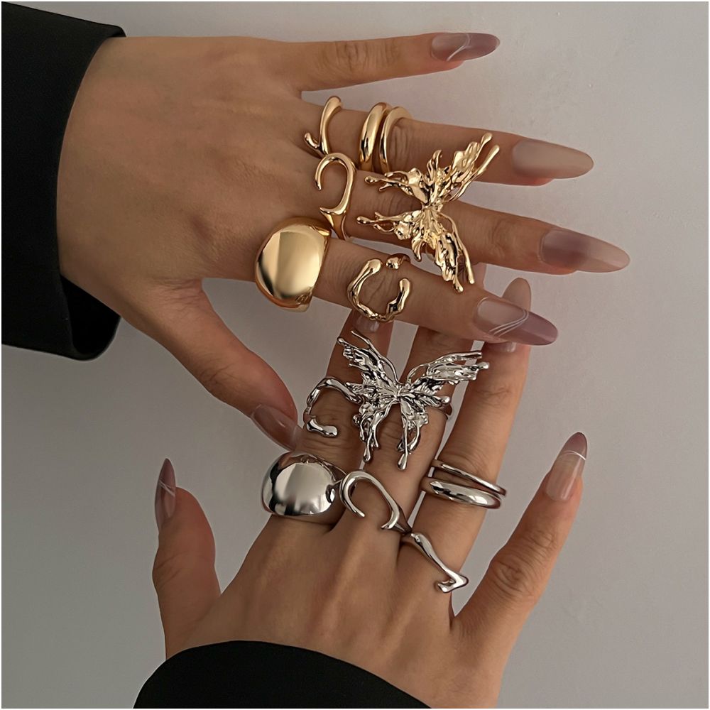 Lava butterfly ring set 7psc 2 variants image 1