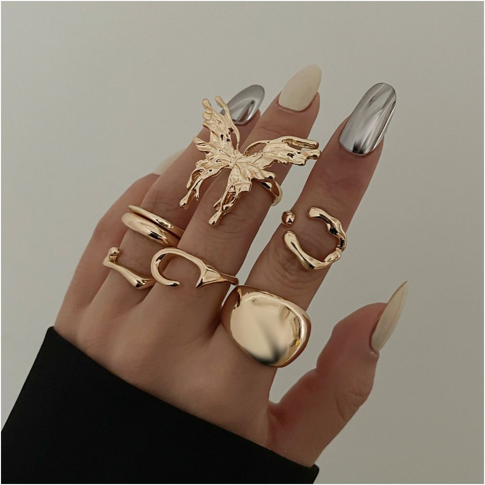 Lava butterfly ring set 7psc 2 variants image 3