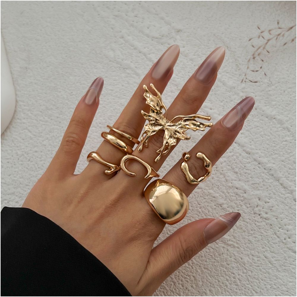 Lava butterfly ring set 7psc 2 variants