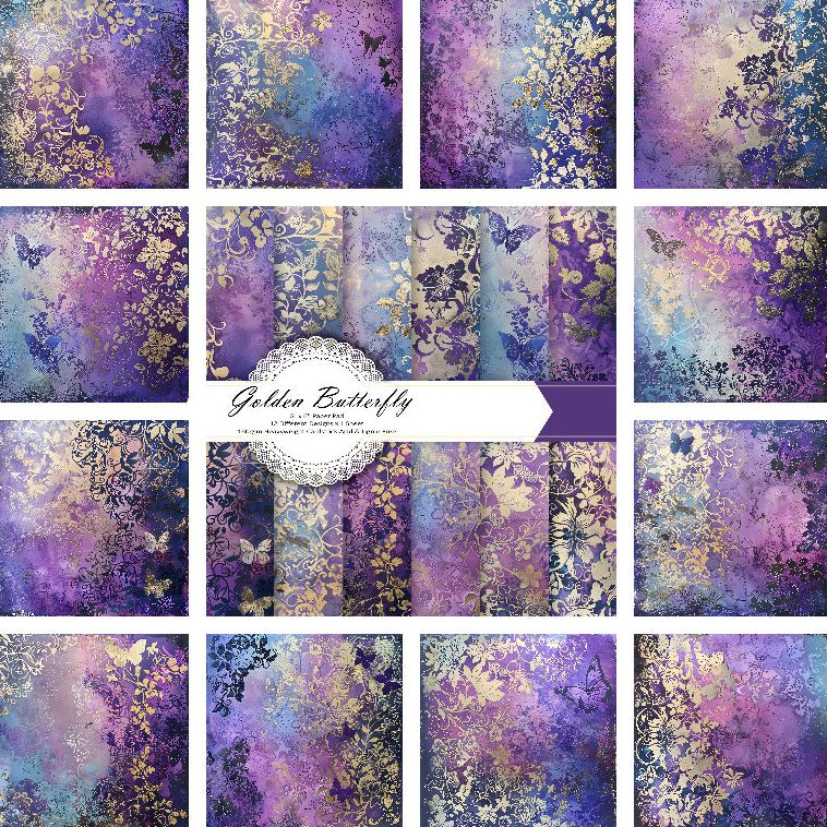 Golden Butterfly Collection material paper