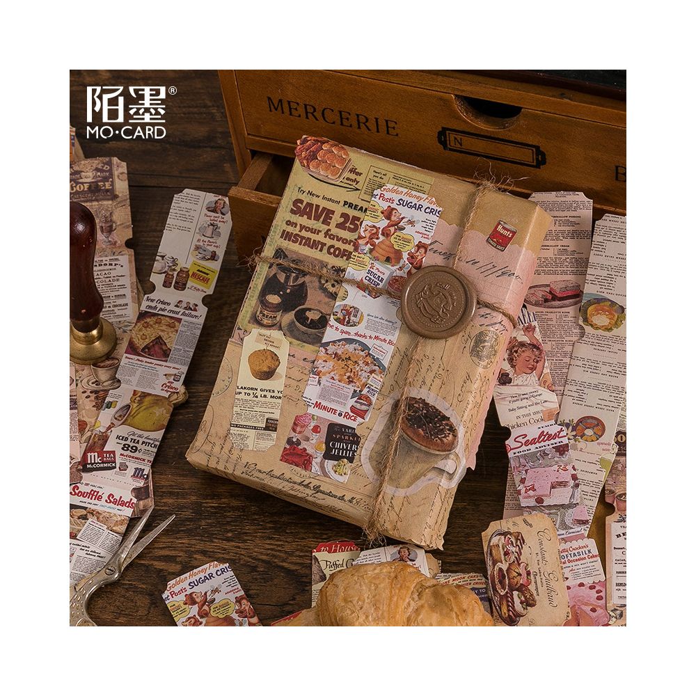 Time Capsule Series Retro Paper stickers 36 Sheets 6 Designs image 3