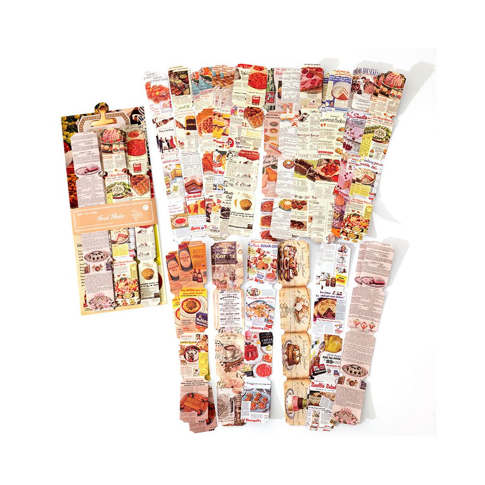 Time Capsule Series Retro Paper stickers 36 Sheets 6 Designs