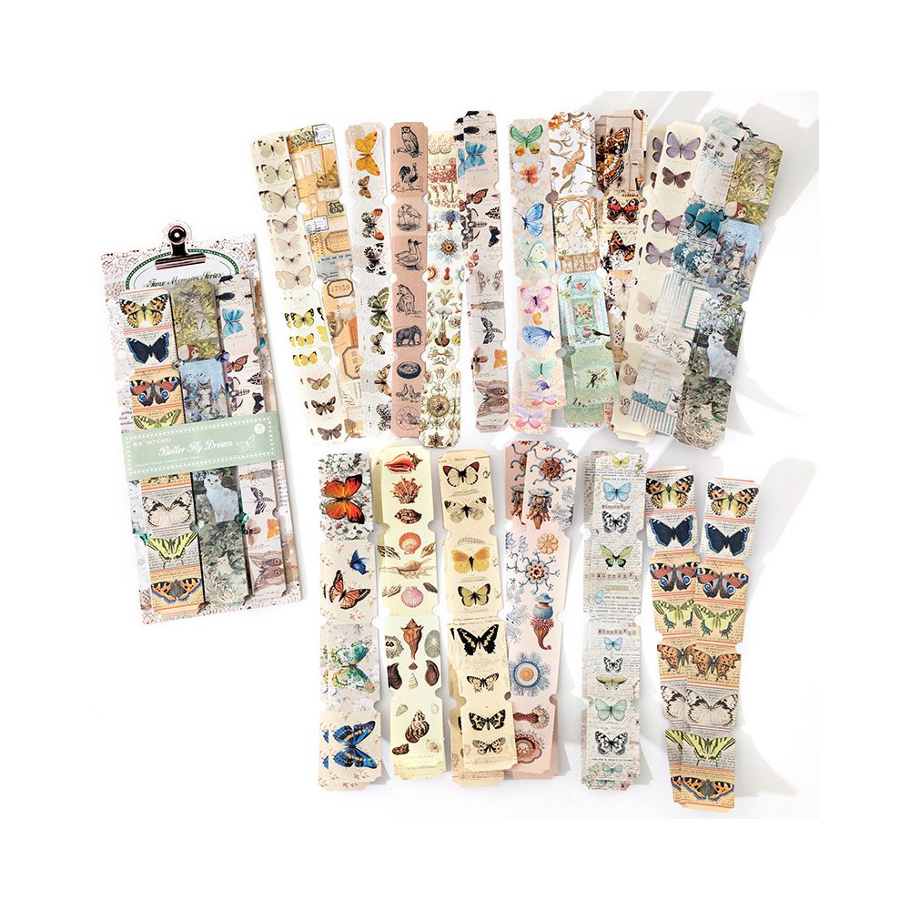 Time Capsule Series Retro Paper stickers 36 Sheets 6 Designs