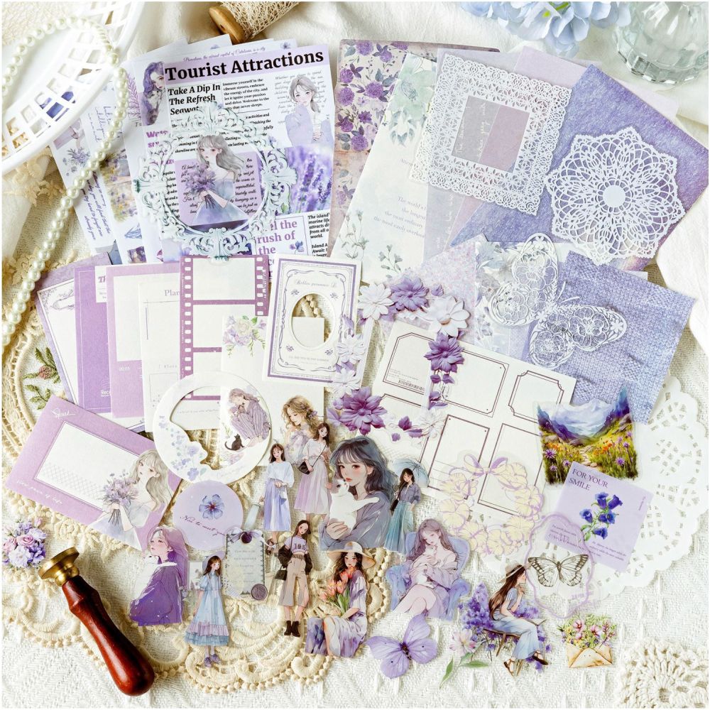 Life Series Character PET stickers Base 50 sheets 6 designs image 2