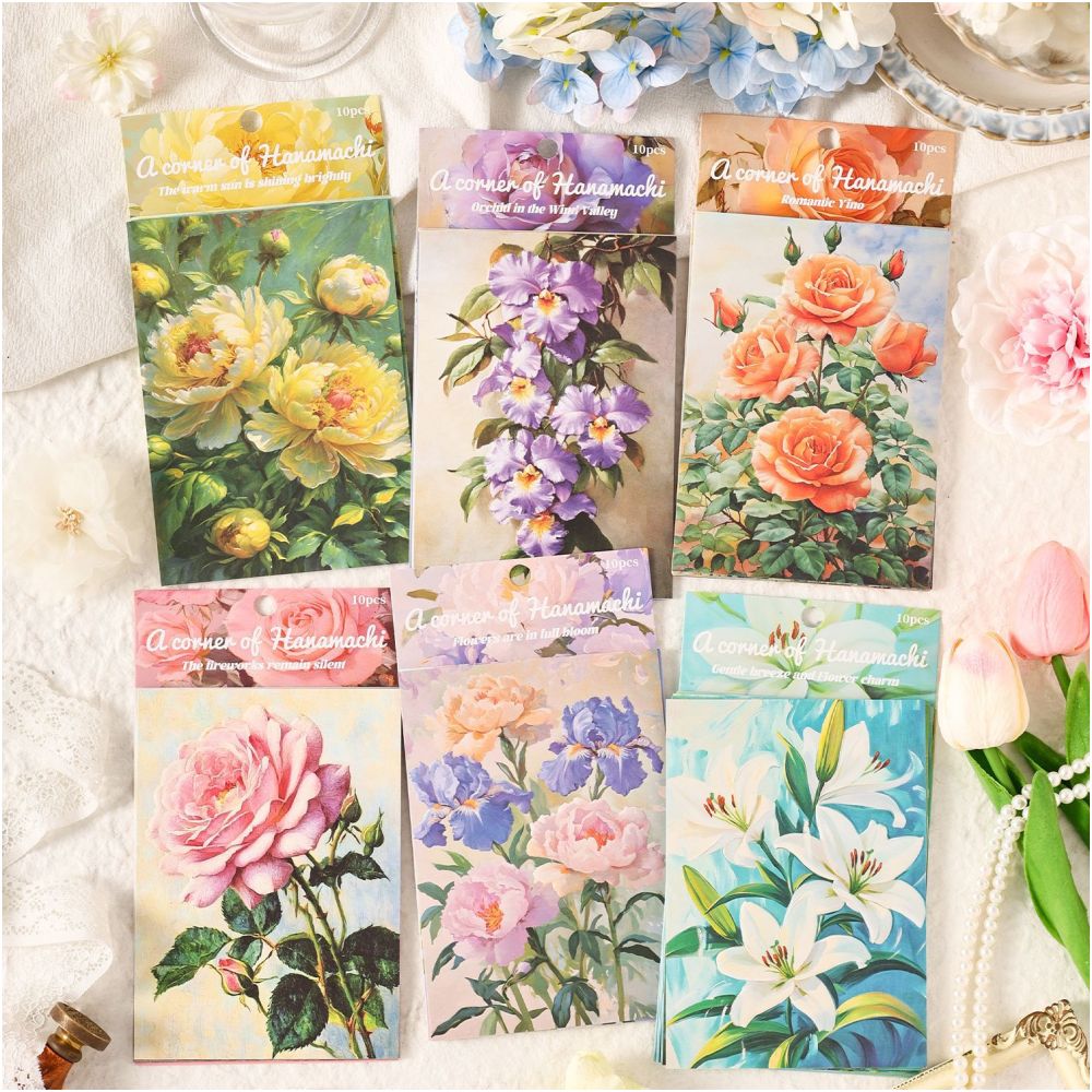 Flower Town Series Paper 10 Sheets 6 design image 0