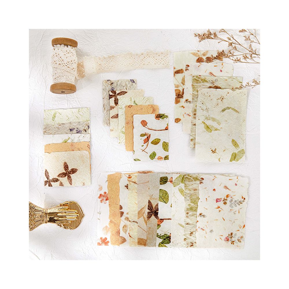 Notes Series Retro Paper Material 20 Sheets 6 Designs image 1