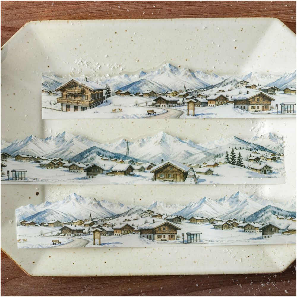 Winter Snow Scene PET Tape 6 Designs image 0