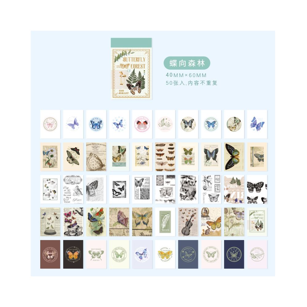 Sticker Book Rose Garden series 50 psc 6 Designs