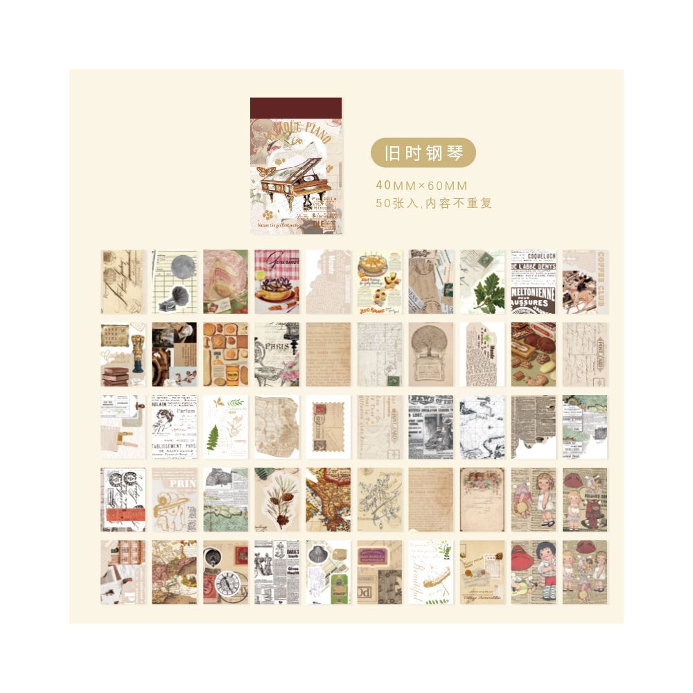 Sticker Book Rose Garden series 50 psc 6 Designs