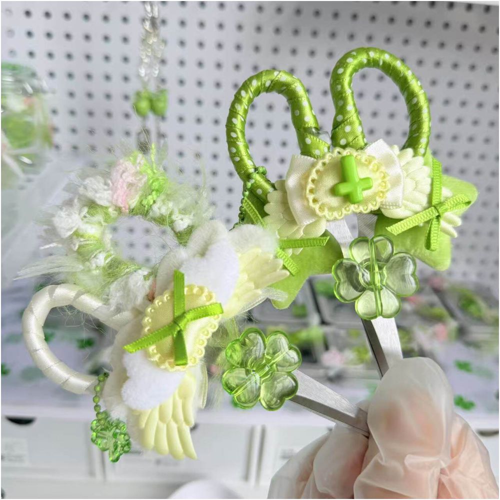 Cute Art Scissors Handmade Clover image 4