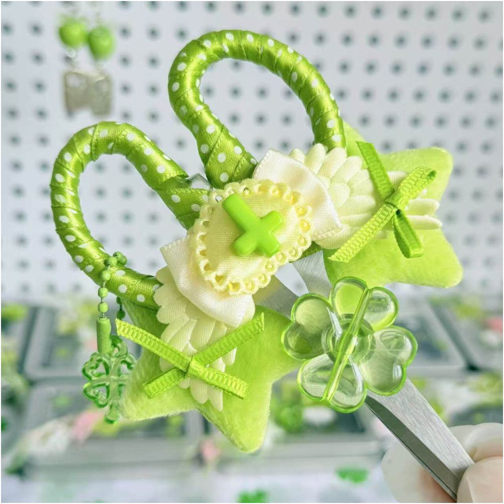Cute Art Scissors Handmade Clover