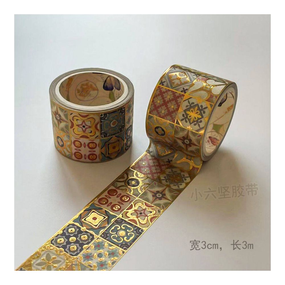 Retro style gold foil tape 3m