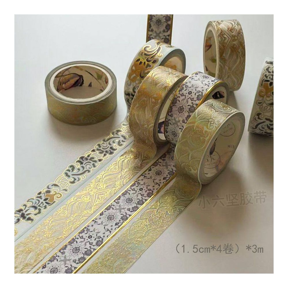 Retro style gold foil tape 3m