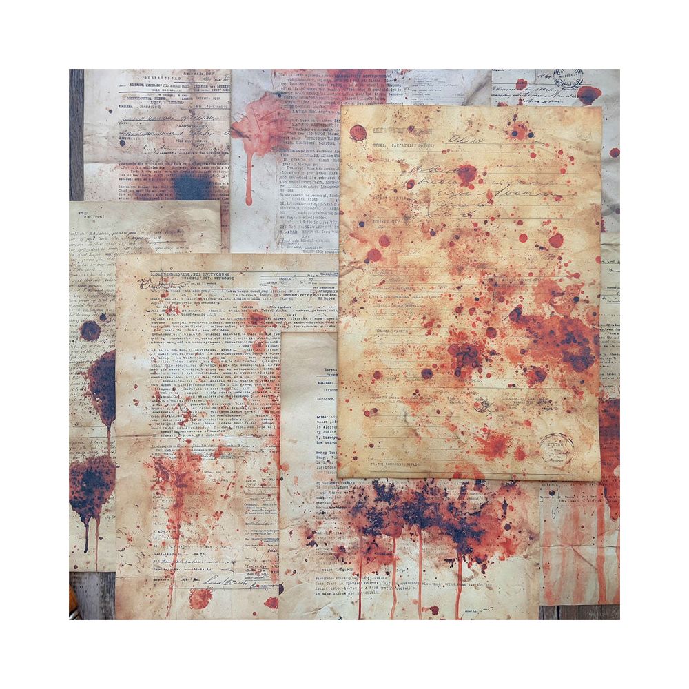 Horror style decoration background material paper 14 2 cm x 20 5 cm 8psc image 0