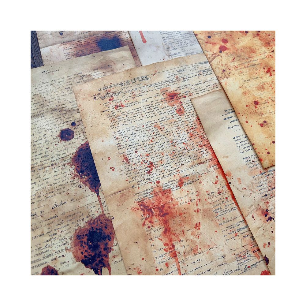 Horror style decoration background material paper 14 2 cm x 20 5 cm 8psc image 1
