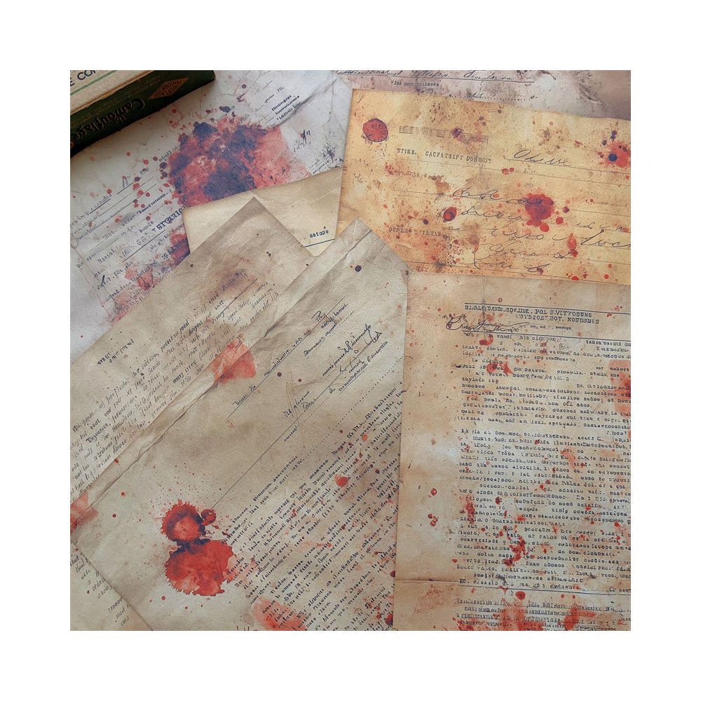 Horror style decoration background material paper 14 2 cm x 20 5 cm 8psc image 2