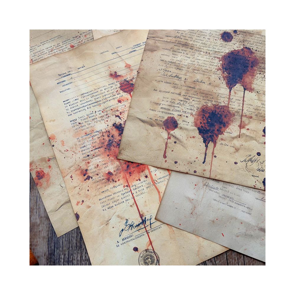 Horror style decoration background material paper 14 2 cm x 20 5 cm 8psc image 4