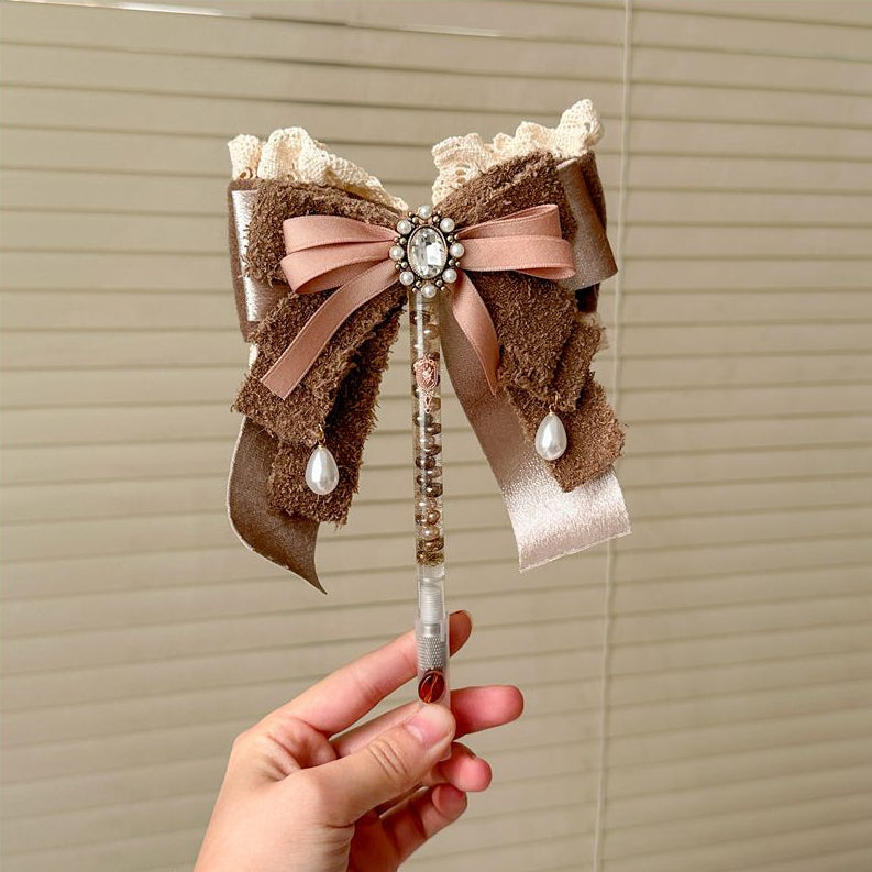 Maillard Ribbon Lace Bow Float Pearl Paper Knife