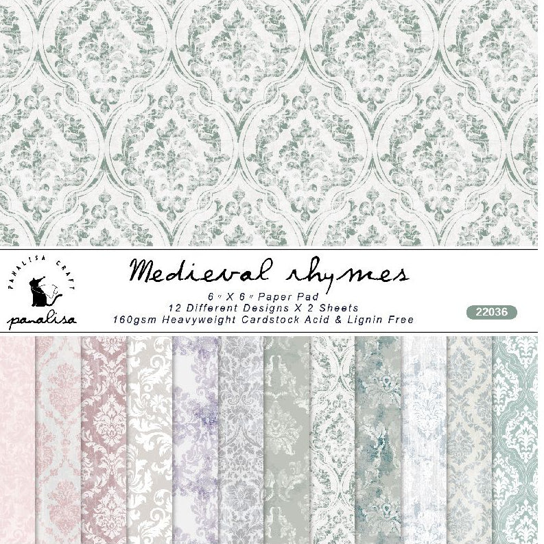 Baroque wallpaper theme background paper 15cm x 15cm 24 Sheets image 0