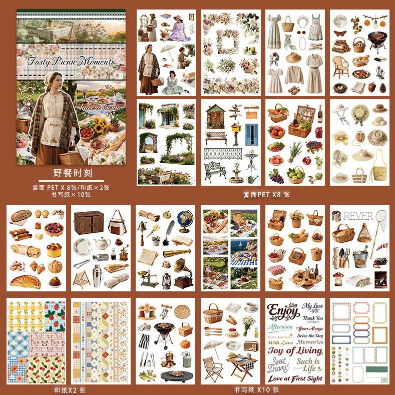 Sticker book for journaling sticker book 4 Styles 20 Sheets