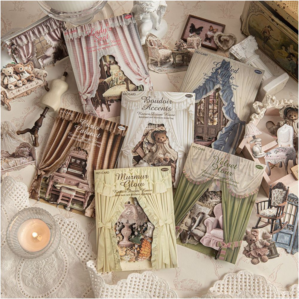 Sweet Dream House Series Hard Card Sticker Pack 15 Sheets image 2