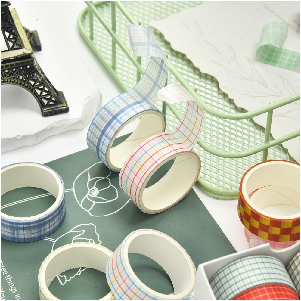 Cross border Washi Tape Set 12 Rolls 4 Types image 3