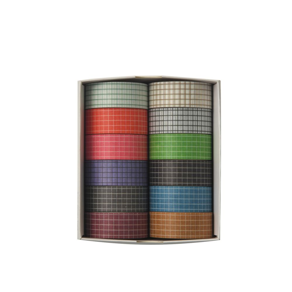 Cross border Washi Tape Set 12 Rolls 4 Types