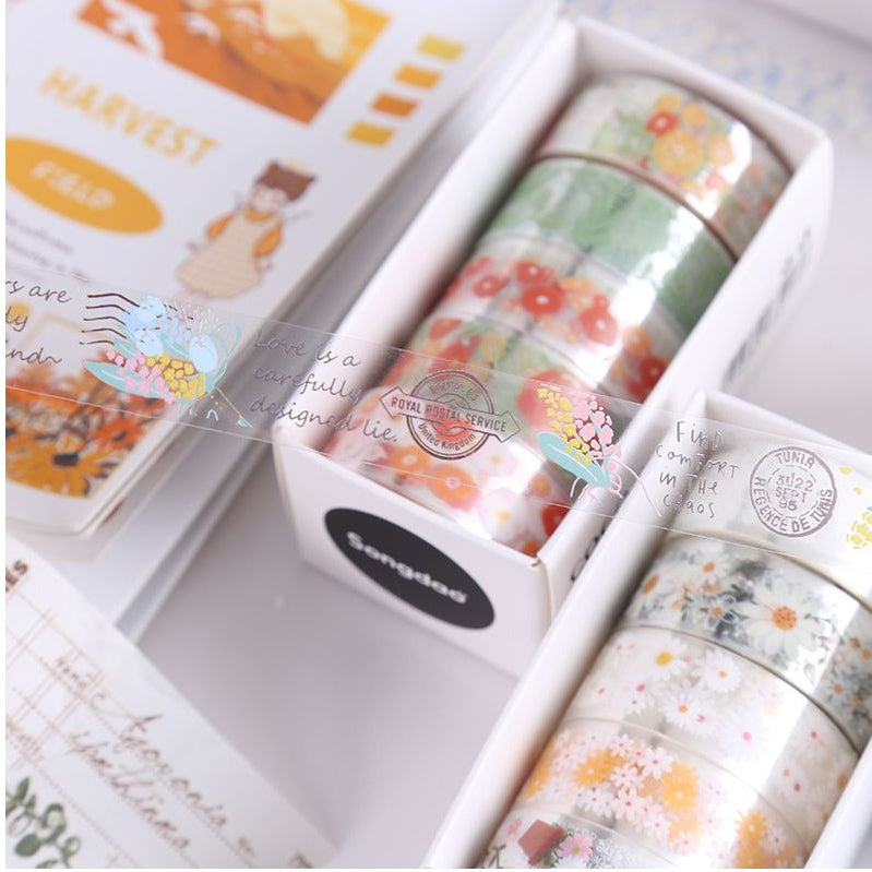 Floral Series PET Tape Set 5 rolls 6 Styles image 2