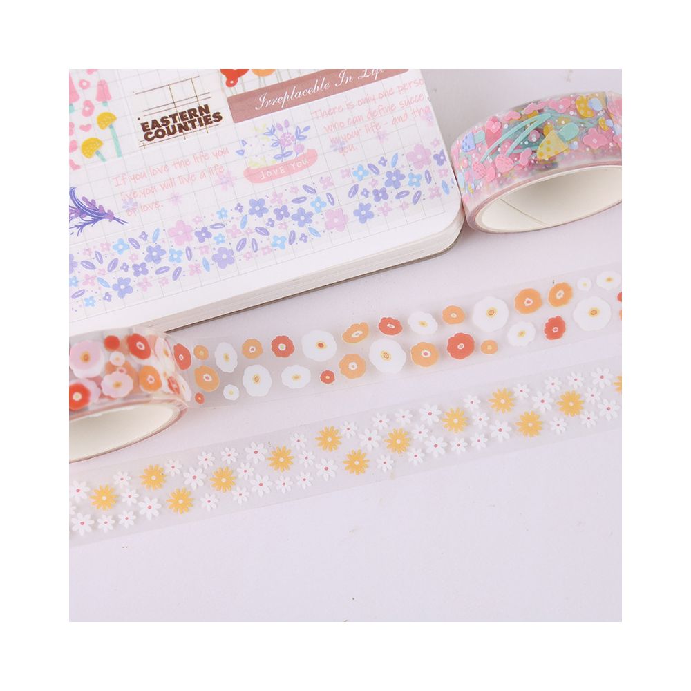 Floral Series PET Tape Set 5 rolls 6 Styles image 3