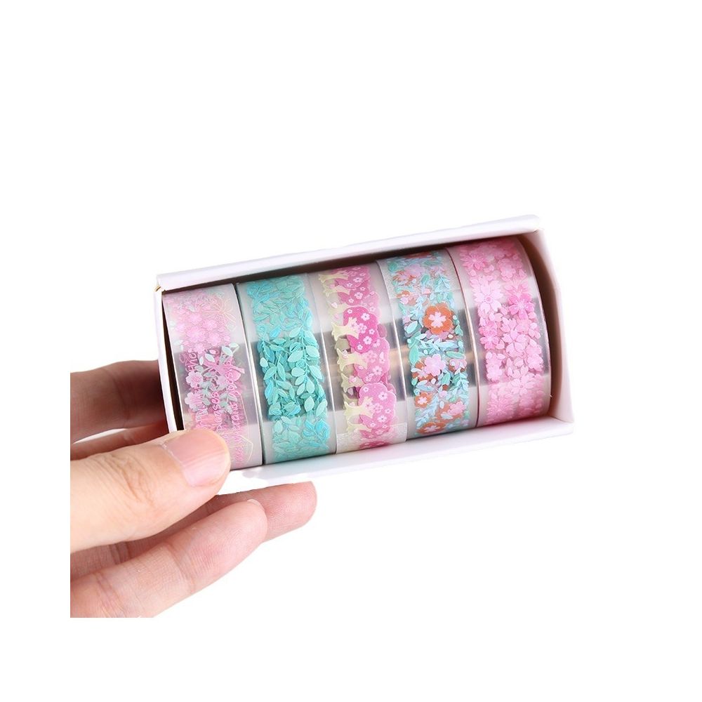 Floral Series PET Tape Set 5 rolls 6 Styles image 4